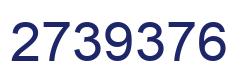 Number 2739376 blue image