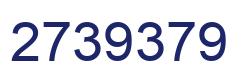 Number 2739379 blue image