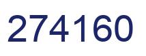 Number 274160 blue image