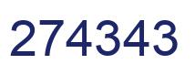 Number 274343 blue image