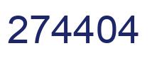 Number 274404 blue image