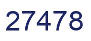 Number 27478 blue image