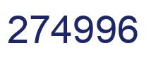 Number 274996 blue image