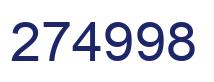 Number 274998 blue image