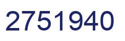 Número 2751940 imagen azul