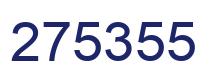 Número 275355 imagen azul