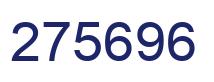 Number 275696 blue image