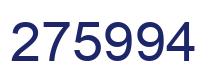 Number 275994 blue image