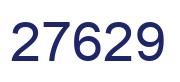 Number 27629 blue image