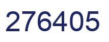 Number 276405 blue image