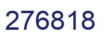 Number 276818 blue image