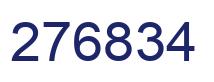 Number 276834 blue image