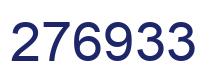 Number 276933 blue image