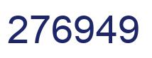 Number 276949 blue image