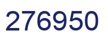 Number 276950 blue image