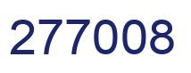 Number 277008 blue image