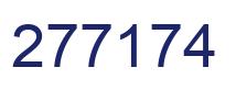 Number 277174 blue image