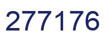 Number 277176 blue image