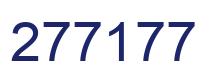 Number 277177 blue image