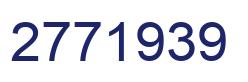 Number 2771939 blue image