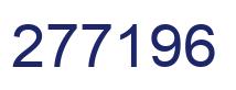 Number 277196 blue image