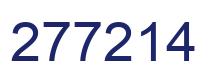 Number 277214 blue image