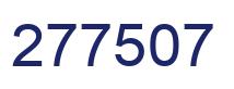 Número 277507 imagen azul