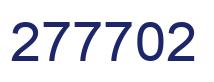 Number 277702 blue image