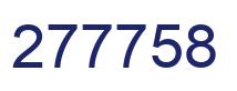 Number 277758 blue image