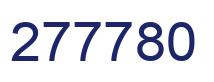 Number 277780 blue image