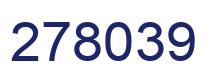 Number 278039 blue image