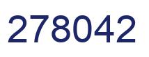 Number 278042 blue image
