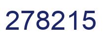 Number 278215 blue image