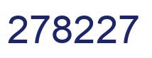 Number 278227 blue image