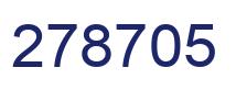 Number 278705 blue image