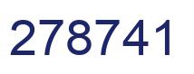Number 278741 blue image