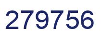 Number 279756 blue image