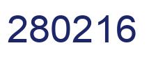 Number 280216 blue image