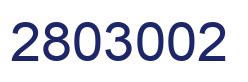Number 2803002 blue image