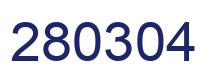 Número 280304 imagen azul