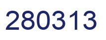Number 280313 blue image