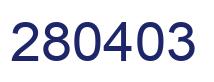 Número 280403 imagen azul