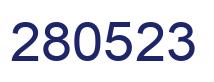 Number 280523 blue image