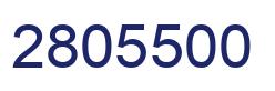 Number 2805500 blue image