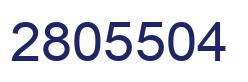 Number 2805504 blue image