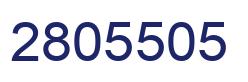 Number 2805505 blue image