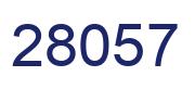 Number 28057 blue image