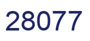 Número 28077 imagen azul