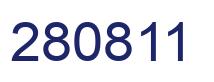 Number 280811 blue image