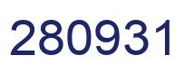 Number 280931 blue image
